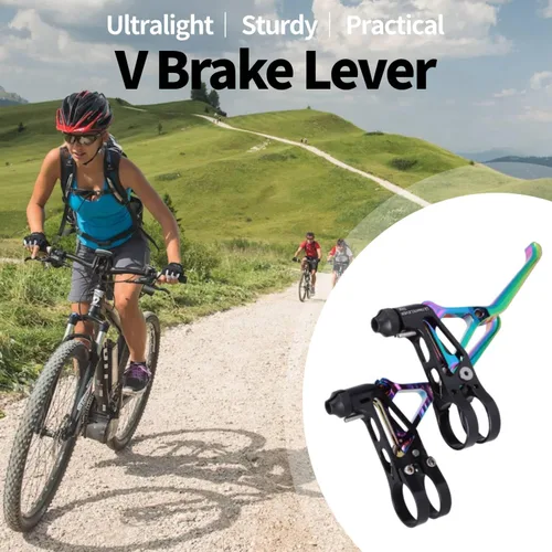 Miniatura 2 de Keenso Palancas de freno de bicicleta, aleación de aluminio ultraligera, palanca de freno deslizante de aceite, accesorio de ciclismo para bicicleta