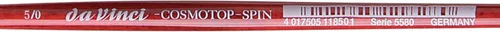 Miniatura 244 de da Vinci Watercolor Series 5580 CosmoTop Spin Pincel de Pintura, Redondo Sintético con Mango Rojo