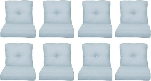 Miniatura 92 de Rilyson Cojines de patio para muebles de exterior, 22 x 24 pulgadas, respaldo alto y asiento profundo, cojín de exterior para sillas de patio, sofá