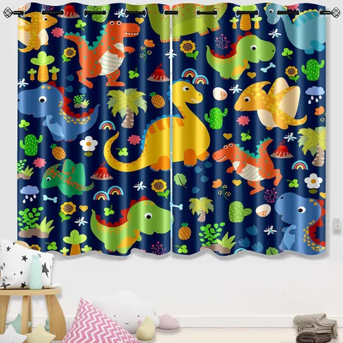 Miniatura 11 de Cortinas de Gato - Lindas Cortinas Opacas de Gato para Habitación de Niños Decoración Kawaii para Dormitorio de Niñas, 2 Paneles, 82 x 63 pulgadas
