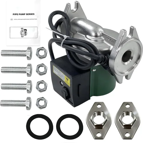 Miniatura 14 de UPS26-99FC 52722512 Bomba de circulador de agua/bomba de caldera 1/6HP Compatible con calefacción radiante, calefacción hidrónico, calefacción