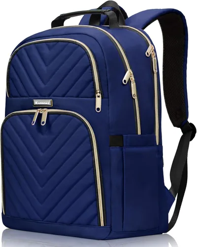 Miniatura 20 de Mochila de viaje para laptop, mochila escolar para adolescentes, niñas, niños, mochila universitaria acolchada grande de 15.6 pulgadas para mujeres