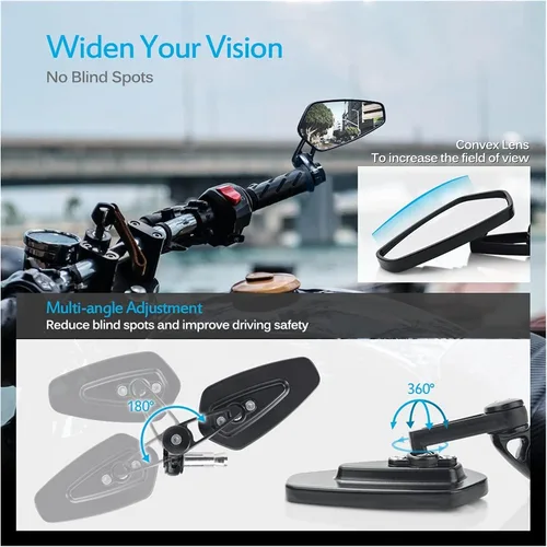 Miniatura 4 de Accesorios para motocicleta con extremo de barra de espejo para Suzuki V Strom 650 Bandit 650 RM 125 Intruder VL 1500 GSXR 1000 K7 GIXXER K6 Moto