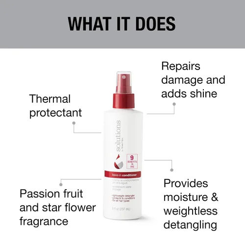 Miniatura 3 de GREAT CLIPS Solutions - Acondicionador nutritivo sin enjuague, espray de 8 onzas, desenreda e hidrata el cabello