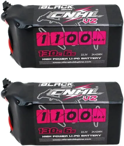Miniatura 7 de CNHL 6S Lipo Batería 1100mAh 100C 22.2V Lipo Batería con XT60 Plug para FPV RC Racing Drone Quadcopter Avión Helicóptero (2 PCS)