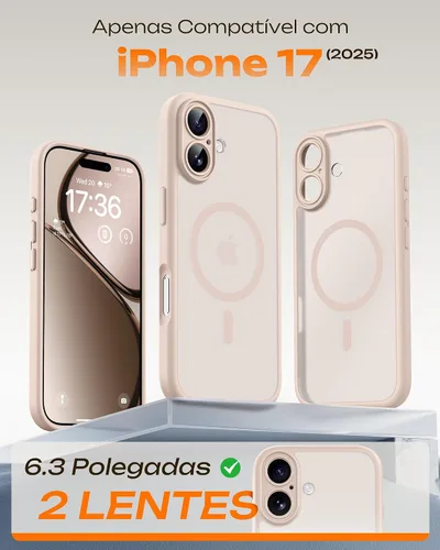 Miniatura 753 de TOCOL Funda para iPhone 11, compatible con Magsafe, protección completa de cámara, imanes integrados, protección contra caídas, funda translúcida