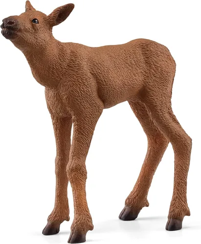 Miniatura 4 de Schleich Wild Life - Juego de juguetes de animales del bosque de América del Norte con alce natural realista y ternero, regalo para niños pequeños