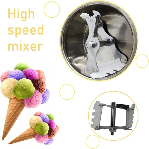 Miniatura 5 de Rendimiento completamente automático comercial de escritorio de la máquina de helado duro alto