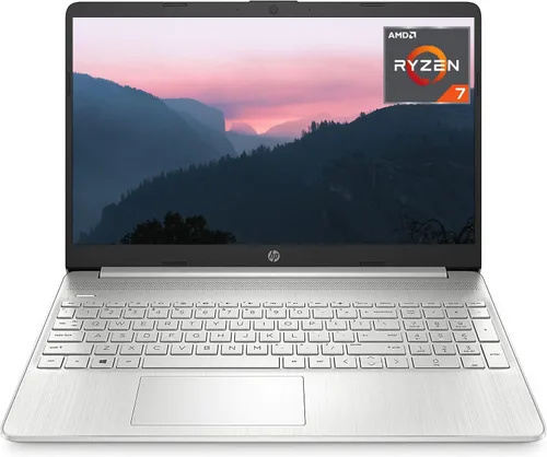 HP Portátil delgado de 15.6 HD, 8 núcleos AMD Ryzen 7 5700U (hasta 4.3 GHz), 16 GB DDR4 RAM, 1 TB PCIe SSD, KB de tamaño completo, WiFi 6,