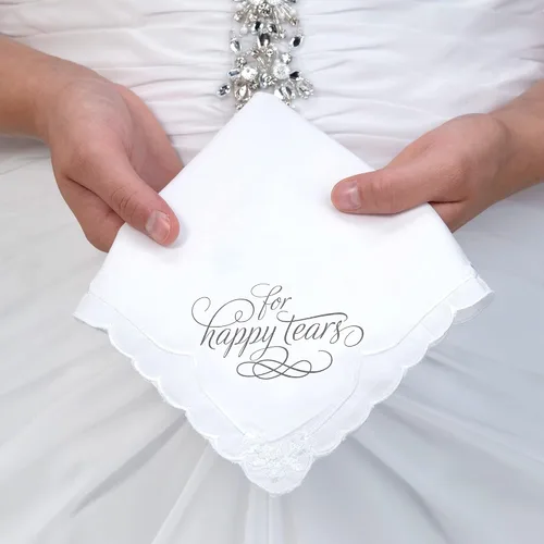 Miniatura 4 de Lillian Rosepañuelo de 7 pulgadas para papá, Genérico, 12", Blanco