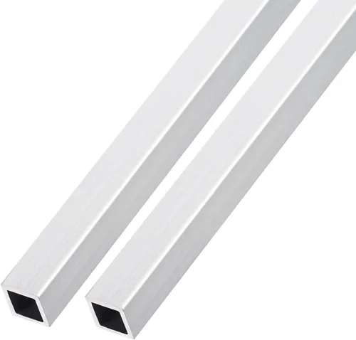 Miniatura 7 de METALLIXITY Tubo cuadrado de aluminio (1.575 in x 1.575 in x 0.039 in x 7.874 in) 2 piezas, tubo de aluminio 6063 - para muebles del hogar