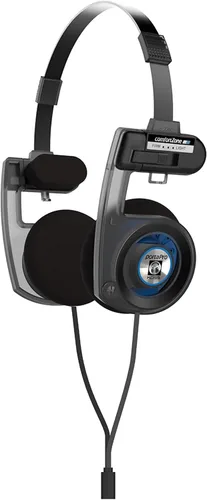 Miniatura 2 de Koss Porta Pro Utility - Auriculares en la oreja, sistema de cable intercambiable desmontable, diseño plegable, gris sigilo