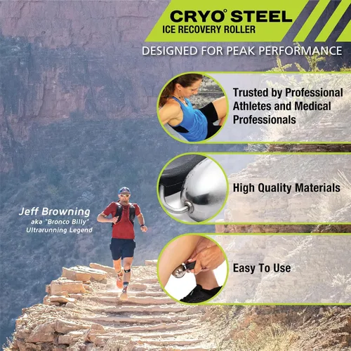 Miniatura 2 de Pro-Tec Athletics Rollers, RM Extreme, RM Extreme Mini Roller, Cryosteel Ice Roller, Portable Roller, Deep Tissue Massage, Muscle Relief, Hamstring