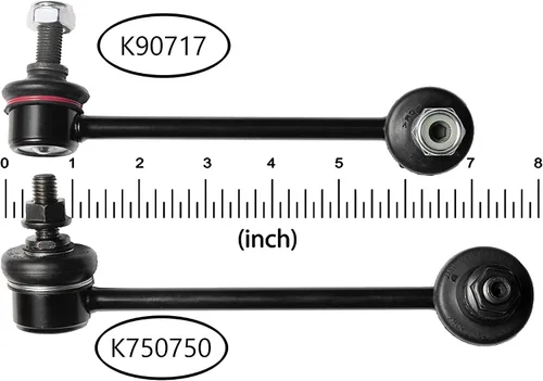 Miniatura 5 de 4 eslabones de barra estabilizadora delantera y trasera para Honda Pilot 2007-2013 Acura MDX 2010-2013 ZDX 2007-2013