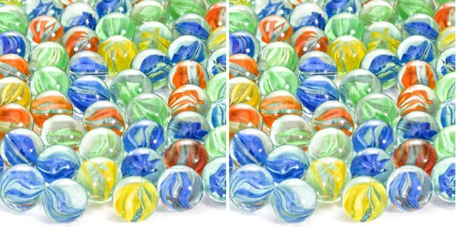 Miniatura 7 de SallyFashion 240 canicas para niños, canicas de ojo de gato mezcladas en 5 colores para damas chinas, juguetes de carrera de canicas, juegos de mesa