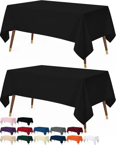 Miniatura 47 de Utopia Kitchen Mantel rectangular, 1 paquete, mantel lavable a máquina, mantel de poliéster para comedor, fiestas de bufé, pícnics, eventos, bodas