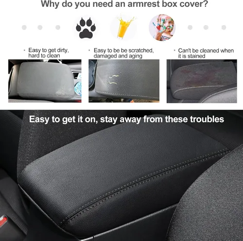 Miniatura 3 de Compatible con accesorios Mazda CX-5 2025 2024 2023 2022 2021 2020 2019 2018 2017 - Cubierta de consola central de coche, cubierta de reposabrazos