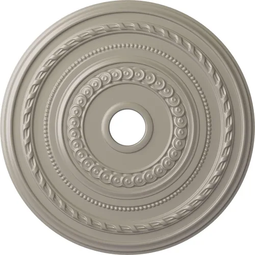 Miniatura 64 de Ekena Millwork CM25COFCS Cole Medallón de Techo, 25 3/8"OD x 3 3/8"ID x 1 3/8"P, pintado a mano Flash Cobre