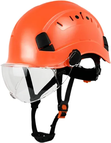 Miniatura 12 de Casco duro negro con calcomanías reflectantes ANSI Z89.1, aprobado por ANSI Z89.1, ajustable, 6 puntos, suspensiones, visera retráctil para Negro 01