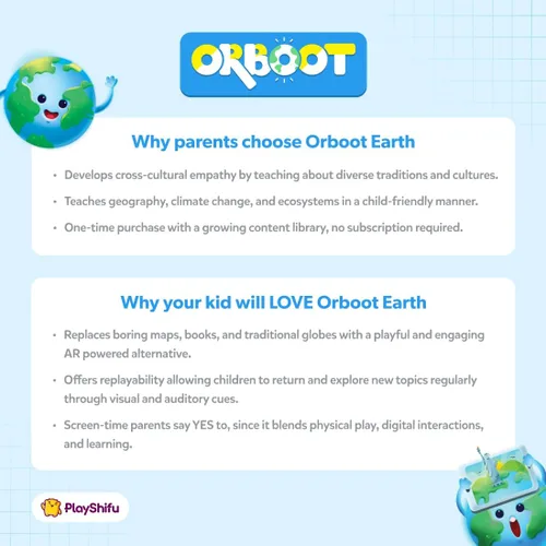 Miniatura 6 de Orboot de Shifu: El globo terráqueo educativo de realidad aumentada Juguete Stem para niños y niñas de 4 a 10 años Ideal para regalo