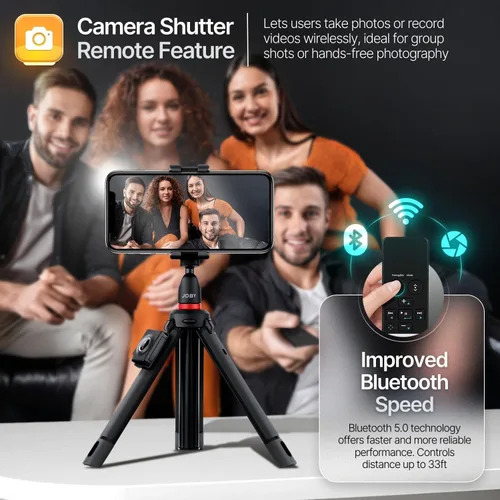 Miniatura 7 de TNP - Control remoto Bluetooth para iPad iPhone - Trackpad Presentador multimedia para iOS Mac Android Tablet PC - Obturador de cámara inalámbrico