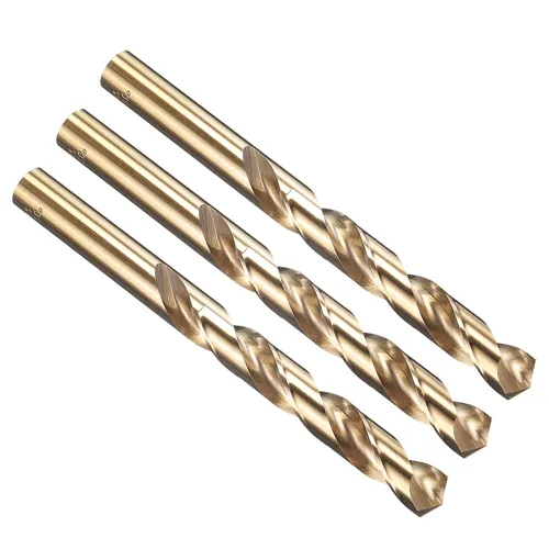 Miniatura 12 de PATIKIL Broca Jobber de 0.039 in, vástago recto M35 cobalto 5% acero de alta velocidad 135° acabado dorado para metal duro de acero inoxidable - 2