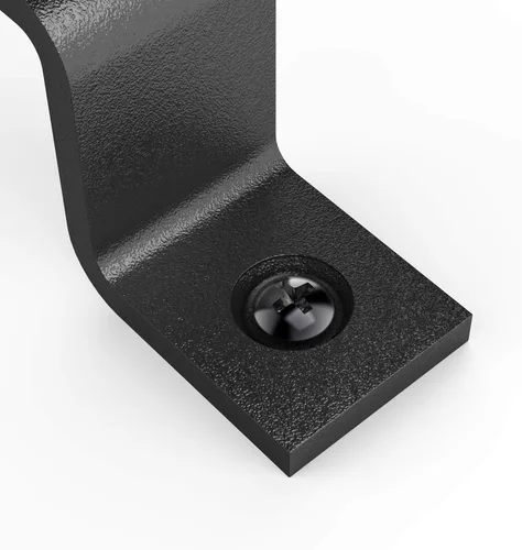 Miniatura 5 de Paquete de 2 manijas de barra recta de 8 pulgadas para puerta de granero, tiradores de hierro fundido negro para puertas correderas, puertas