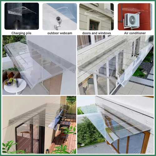 Miniatura 8 de Toldo invisible para ventana, toldo para puerta, toldo arqueado para puerta, toldo de entrada para patio al aire libre, cubierta moderna
