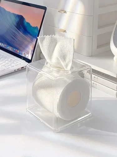 Miniatura 7 de Funda de cuero sintético para caja de pañuelos