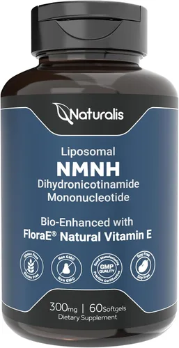 Naturalis Liposomal NMNH 300mg (alternativa NMNN) | Aumenta los niveles de NAD+ y apoya el envejecimiento saludable* | Biomejorado con vitamina E