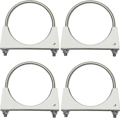 Miniatura 7 de Abrazadera de escape de acero inoxidable 304 con pernos en U de 1.25 pulgadas, abrazaderas de tubo de 1.25 pulgadas de ancho, abrazadera de escape