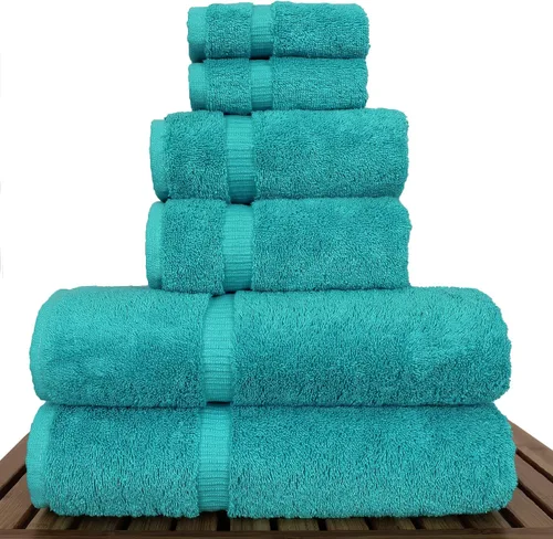 Colección de calidad de hotel y spa, altamente absorbente y de secado rápido, 100% algodón turco, 750+ GSM, toallas ecológicas, toallas con borde