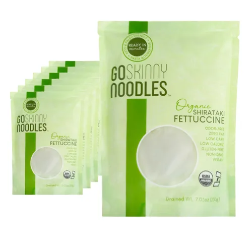 Miniatura 16 de GoSkinny Noodles Angel Hair (paquete de 6), Shirataki y Konjac orgánico, bajo en carbohidratos, bajo en calorías, sin gluten, vegano, keto, paleo