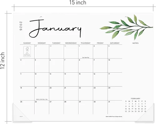 Miniatura 7 de Cabbrix Calendario de escritorio 2026, calendario estético de escritorio de enero de 2026 a diciembre de 2026, el calendario perfecto