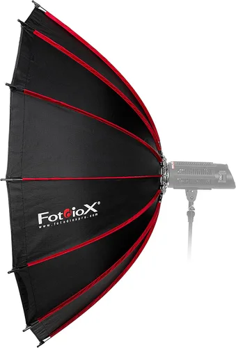Miniatura 2 de Fotodiox EZ-Pro DLX - Plato de belleza plegable de 60 pulgadas y combinación de caja de luz con inserto Bowens y rejilla, interior reflectante