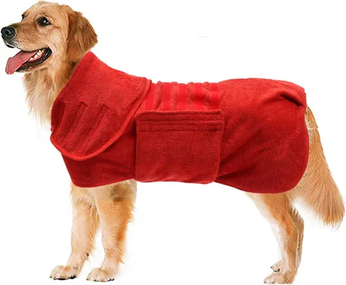 Miniatura 12 de Geyecete Abrigo de secado para perros – Toalla de baño para perros – Toalla de baño de microfibra de secado rápido súper absorbente para mascotas