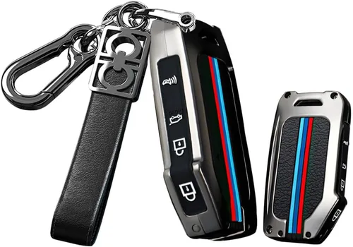 Funda para llavero de aleación de 4 botones para KIA Telluride Seltos Soul Forte GT EX Sportage Sorento Cerato NIRO Accesorios para llave