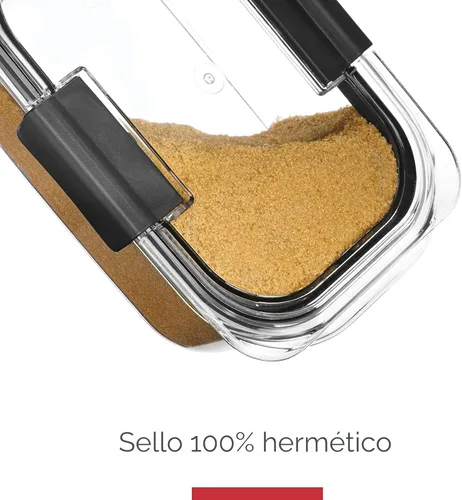 Miniatura 4 de Rubbermaid Brilliance - Recipiente hermético para almacenar alimentos de despensa, fabricado en plástico sin BPA, capacidad de 7,8 tazas, ideal
