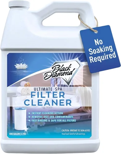 Limpiador de filtros de spa definitivo en aerosol de acción rápida. Limpieza instantánea para filtros de bañera de hidromasaje y piscina sin dejar