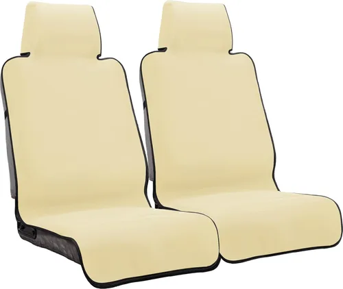 Miniatura 10 de Funda de asiento impermeable, protector de asiento de automóvil mejorado contra el sudor, perfecto para asiento universal antideslizante de Negro