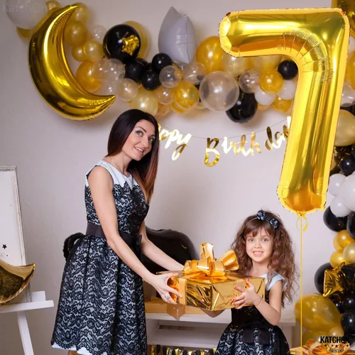 Miniatura 1131 de KatchOn, Globo grande azul número 2 de 40 pulgadas Decoraciones de cumpleaños de Baby Shark para niño de 2 años Globo azul número 2 Globo