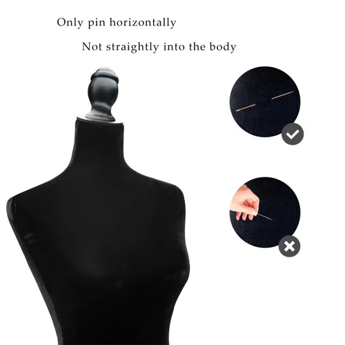 Miniatura 4 de Cuerpo de maniquí, forma de vestido femenino, cuerpo de maniquí, torso de 60 a 67 pulgadas de altura ajustable, cuerpo de mujer, exhibición de ropa