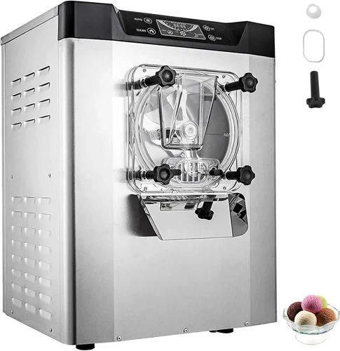 Miniatura 12 de VEVOR Máquina comercial de helado duro, 500 W, 1.32 galones/hora, heladera de gelato duro con cilindro de acero inoxidable 304 de 2.8 L, panel LED