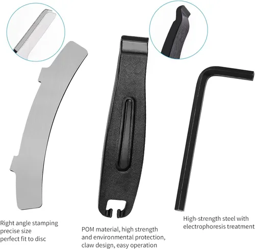 Miniatura 7 de PACYTION 4 pares de pastillas de freno de bicicleta con 3 herramientas de instalación, compatibles con pastillas de freno Shimano Deore XT SLX Hone