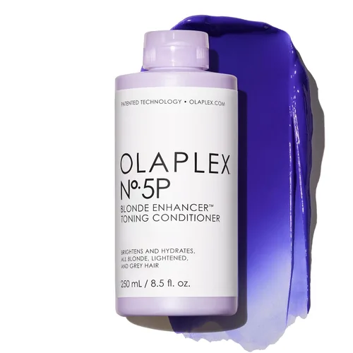 Olaplex Nº.5P Blonde Enhancer Purple Toning Conditioner: Neutralizes Brassiness & Strengthen | Repairs Damages & Hydrates Hair | For Coily, Curly,
