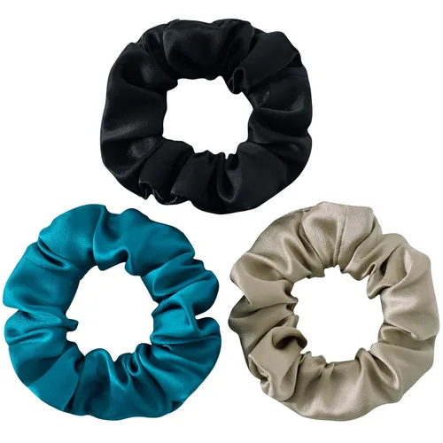 Miniatura 25 de Lazos para el cabello de seda de morera, prevención del encrespamiento y sin daños, accesorios para dormir y noche para mujeres (albaricoque)