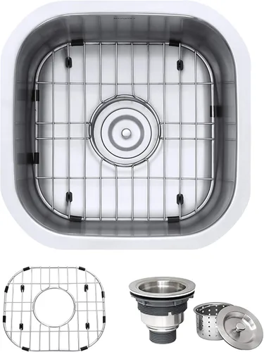 Miniatura 14 de Fregadero para cocina, Ruvati Parma, montaje bajo encimera, calibre 16, RVM4131 Acero inoxidable