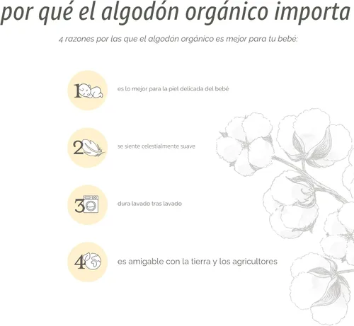 Miniatura 5 de Paños de limpieza para bebé de Burt's Bees Baby, 100% algodón orgánico, tejido de rizo suave y súper absorbente y paño de rizo tejido Tejido de rizo