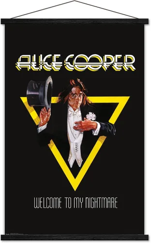 Miniatura 6 de Trends International Alice Cooper - Póster de pared de bienvenida, 14.725 x 22.375 pulgadas, versión enmarcada de madera de granero