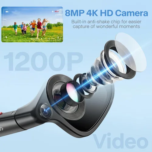 Miniatura 6 de Lentes inteligentes Ai con cámara, grabación de fotos y video HD 4K 8MP con traducción en tiempo real/reconocimiento de objetos/voz